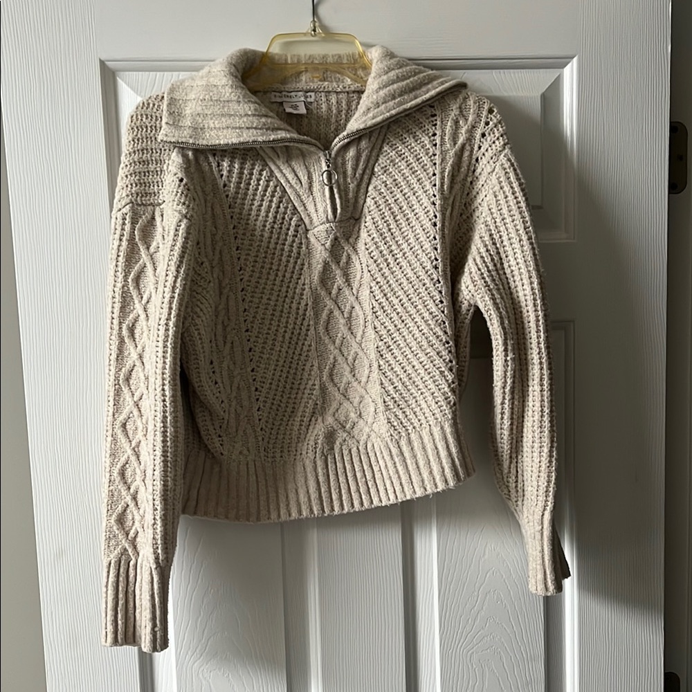 Sincerely Jules Cream Cable Knit Sweater